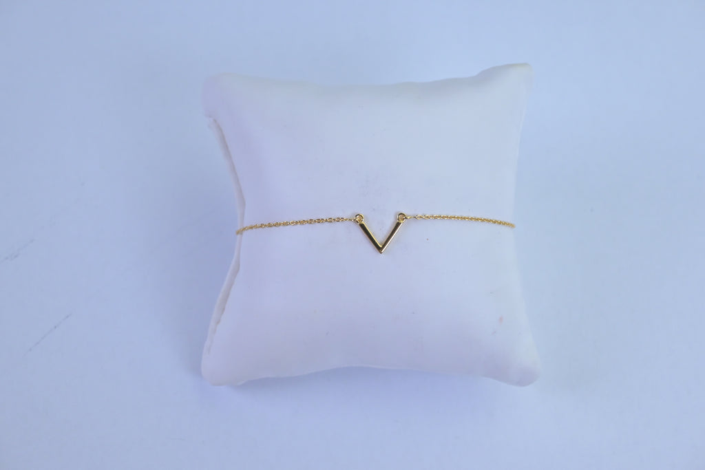 Strict V Bracelet Gold