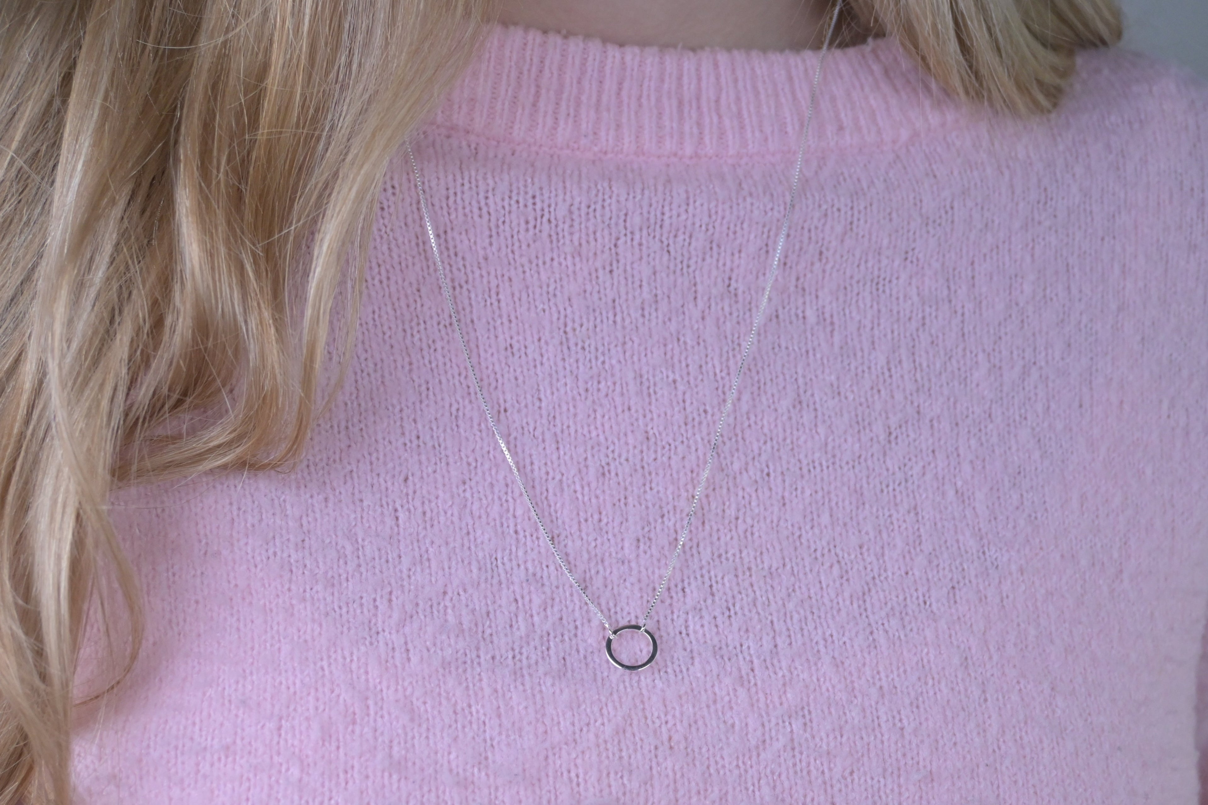 Minimalistica Ring Necklace Silver