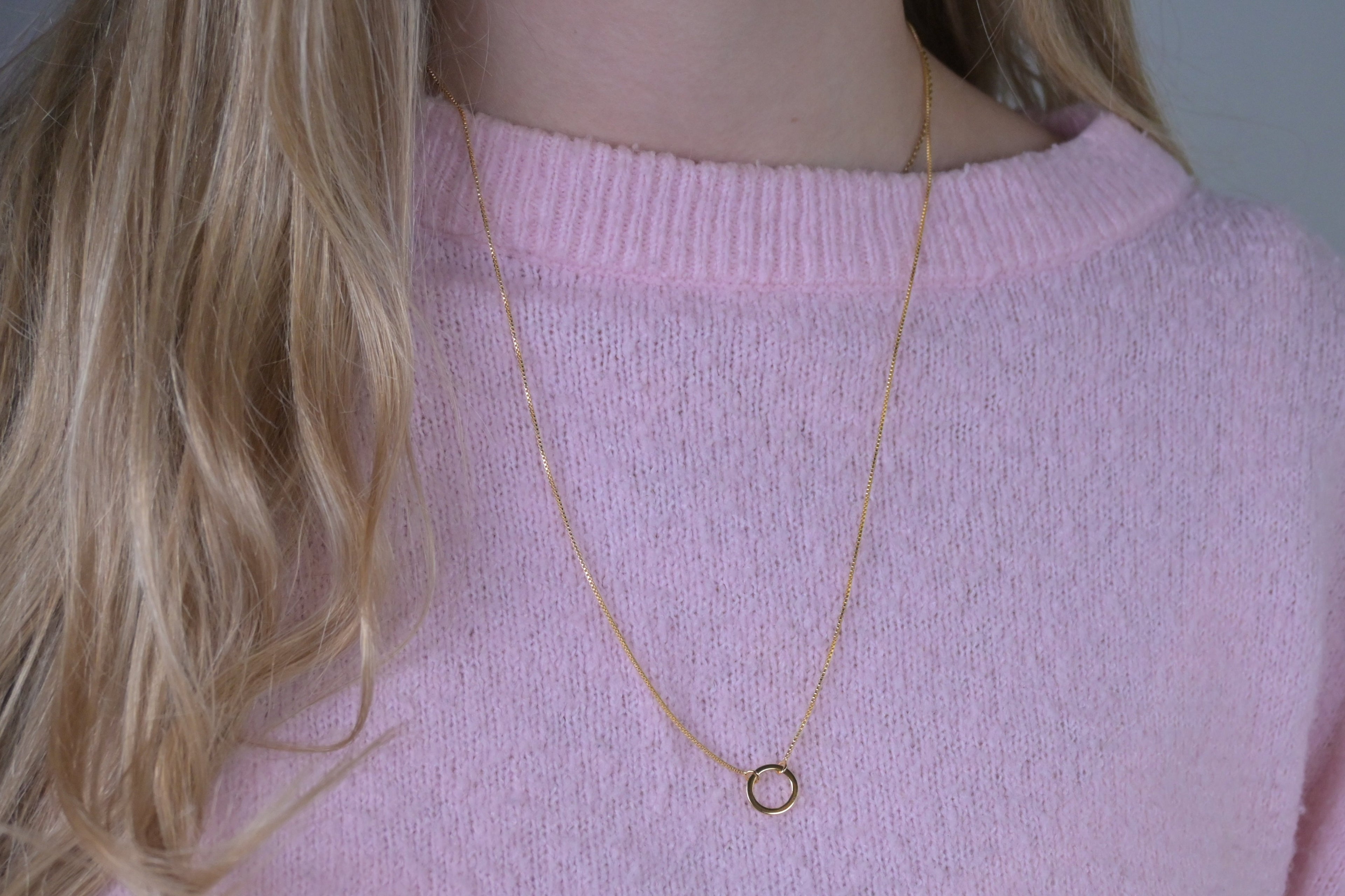 Minimalistica Ring Necklace Gold