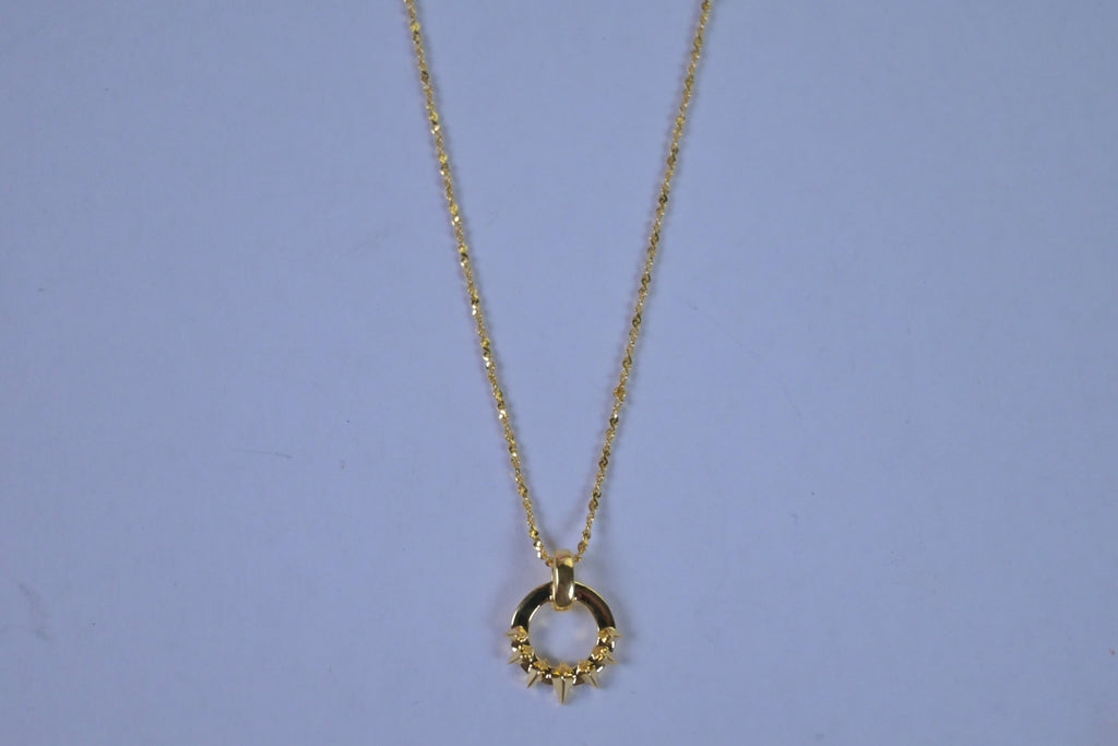 Uma Circle Necklace Gold
