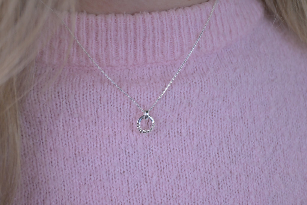 Uma Circle Necklace Silver