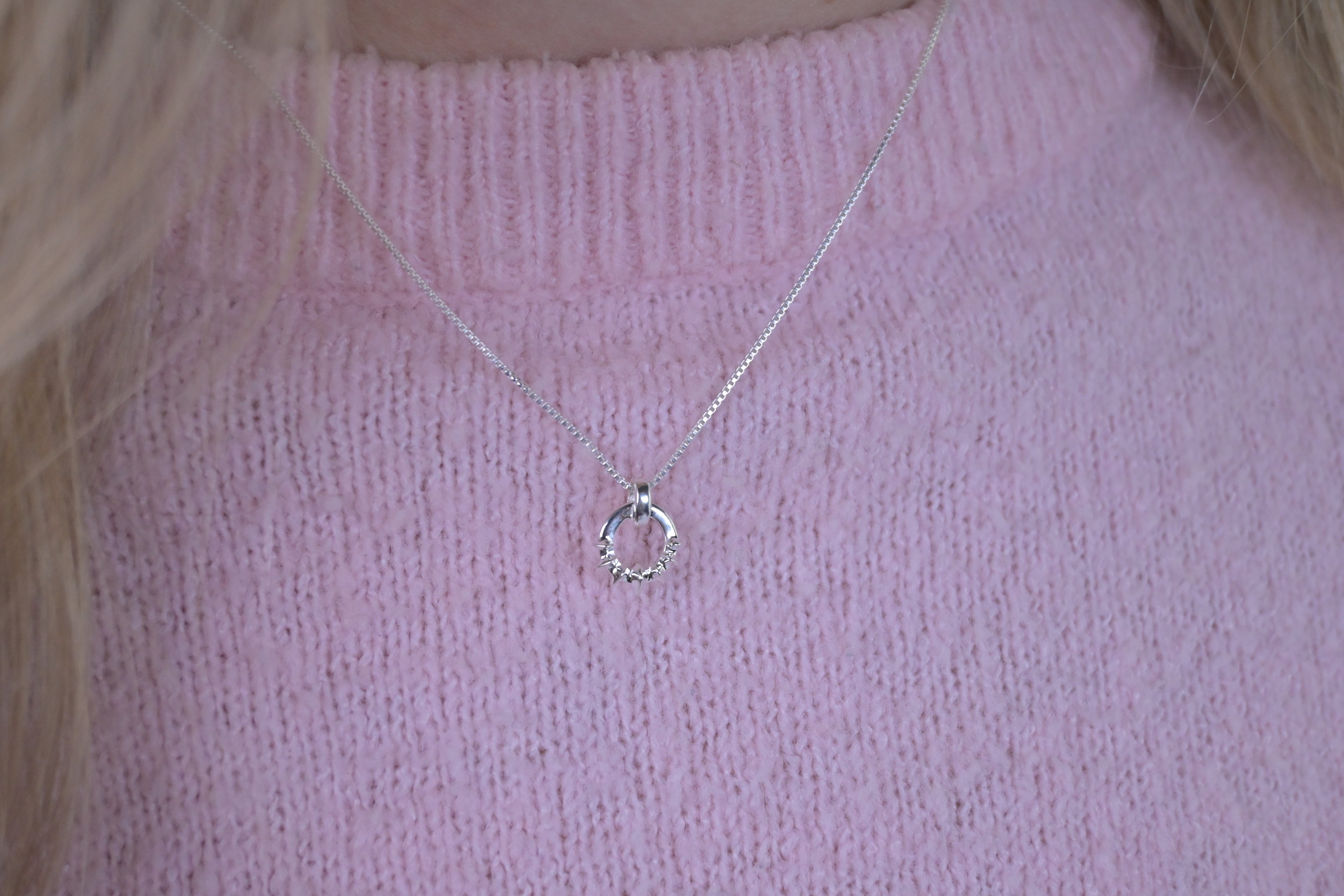 Uma Circle Necklace Silver