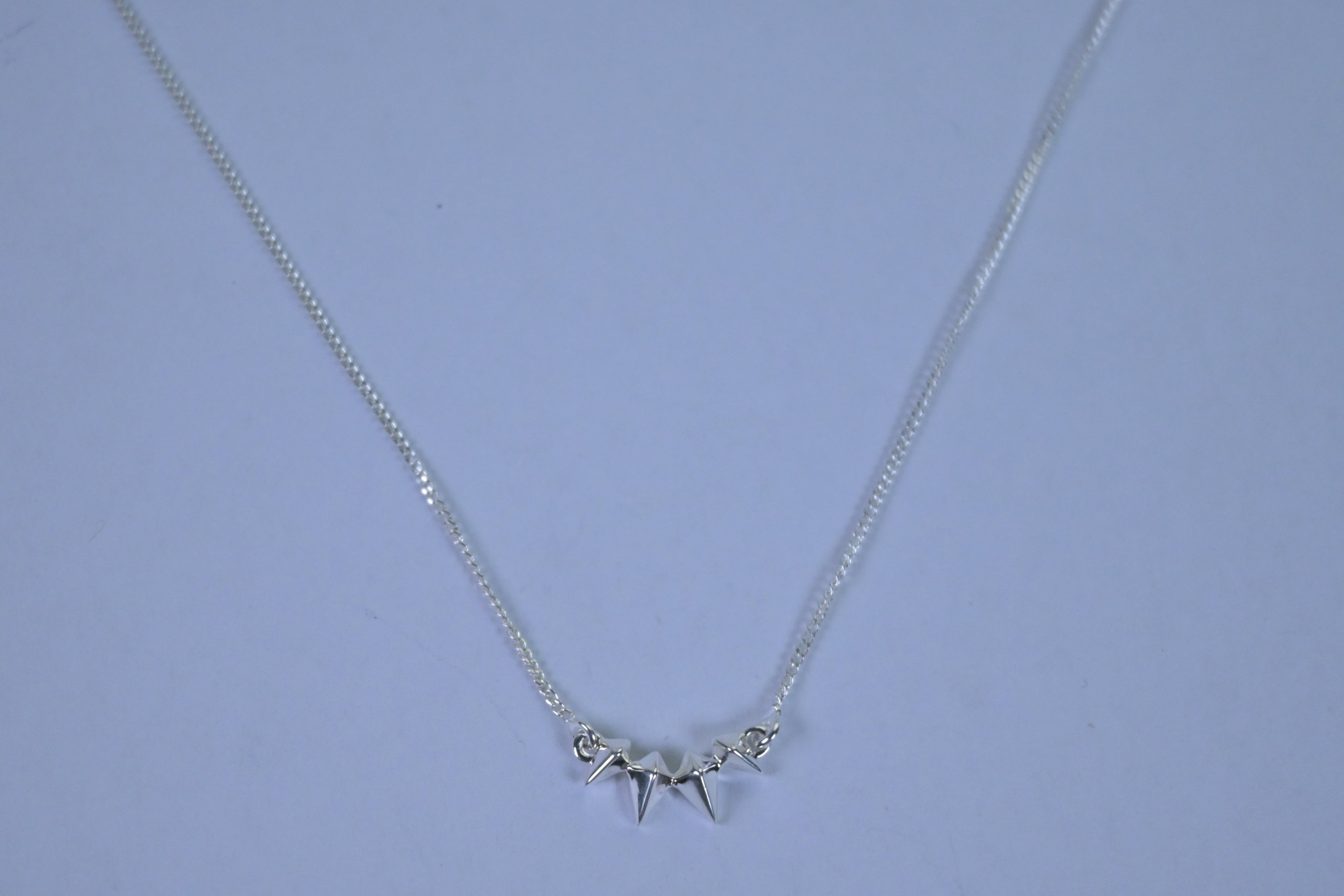 Uma Spike Necklace Silver