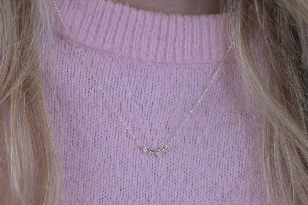 Uma Spike Necklace Silver