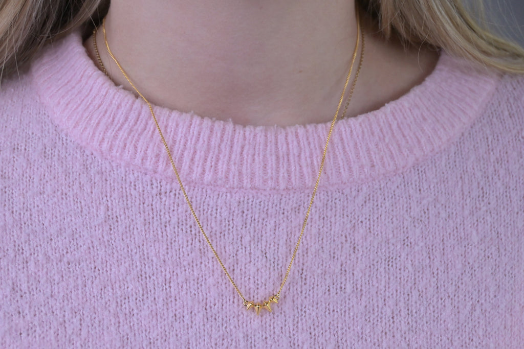 Uma Spike Necklace Gold