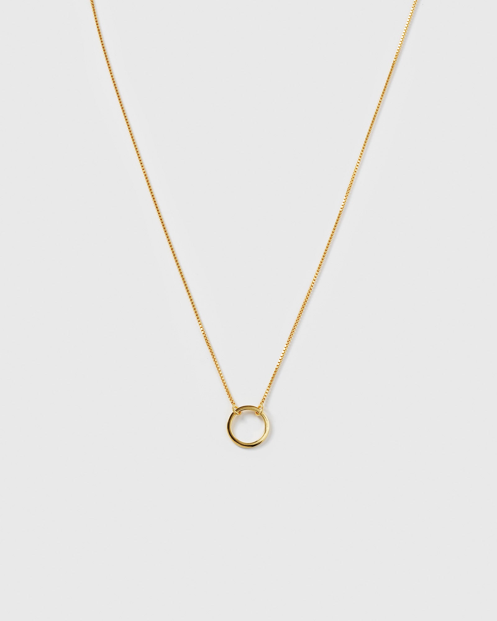 Minimalistica Ring Necklace Gold